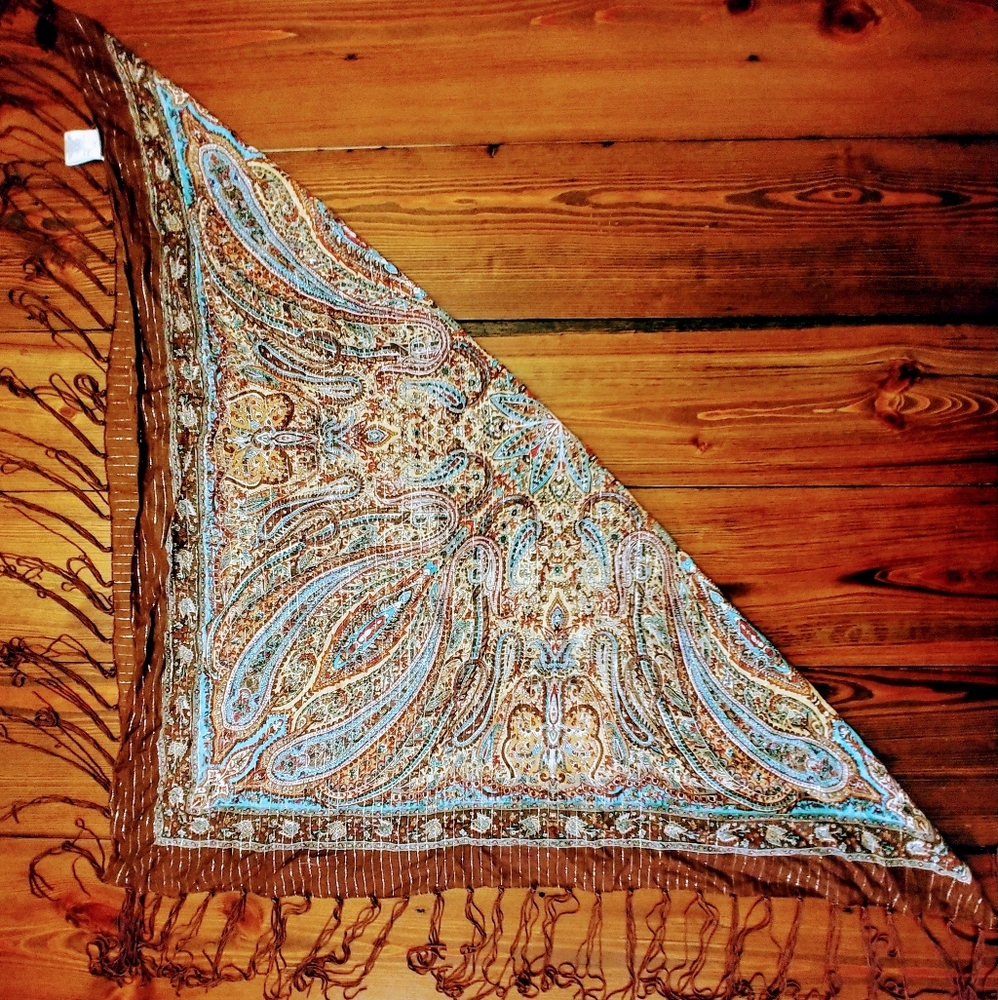 Paisley square scarf/wrap
